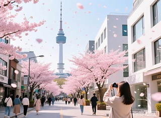 26年武汉到韩国旅游报价|韩国赏樱半自由行四日游