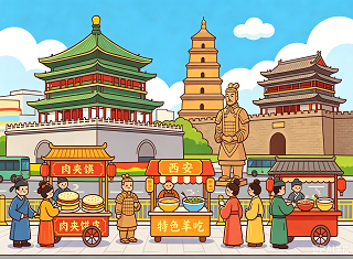 暑假武汉到西安亲子游-白天研学夜晚穿越 新增金延安景区
